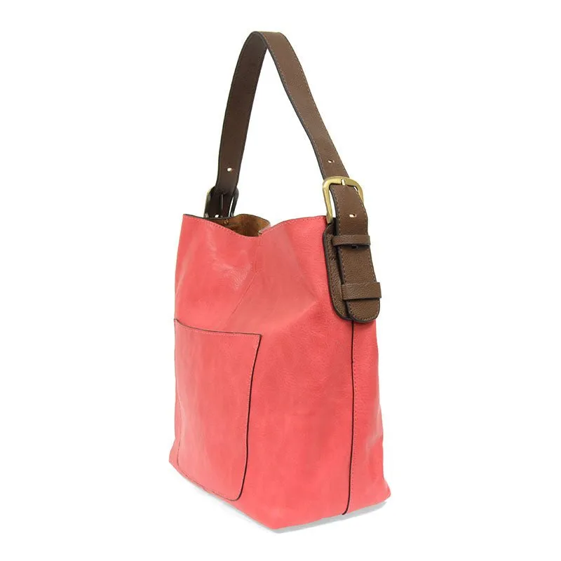 Classic Hobo Handbag with Removable Crossbody Insert