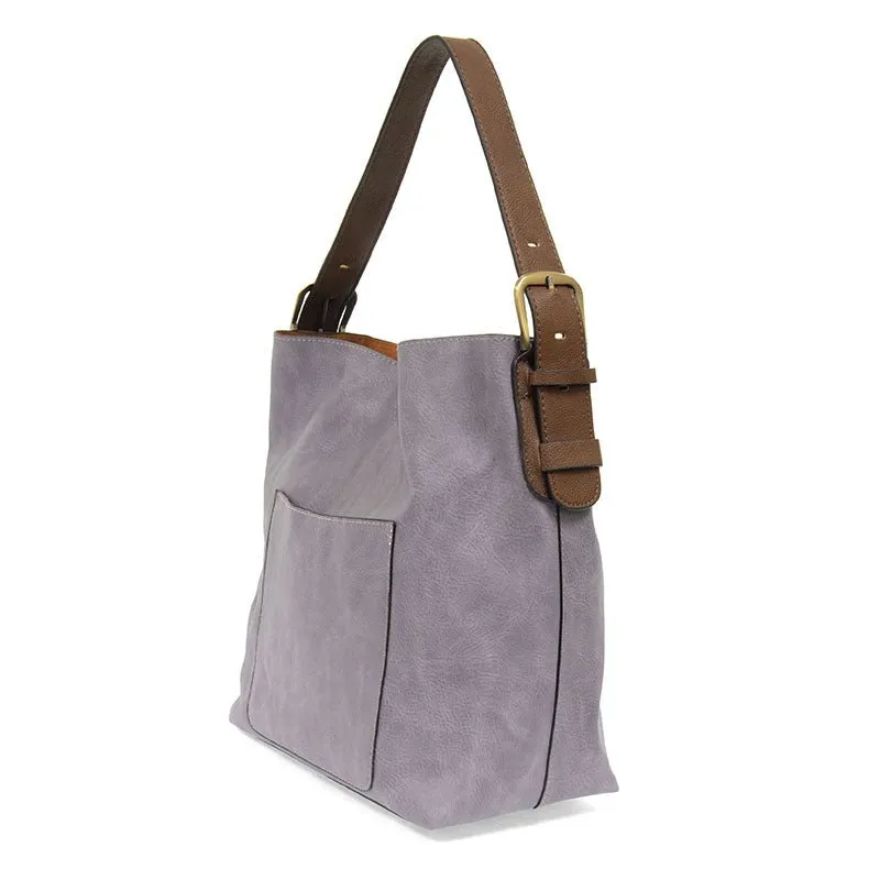 Classic Hobo Handbag with Removable Crossbody Insert