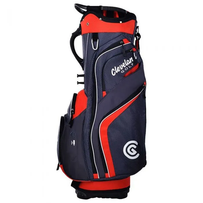 Cleveland Friday Cart Bag - Charcoal/Red/White