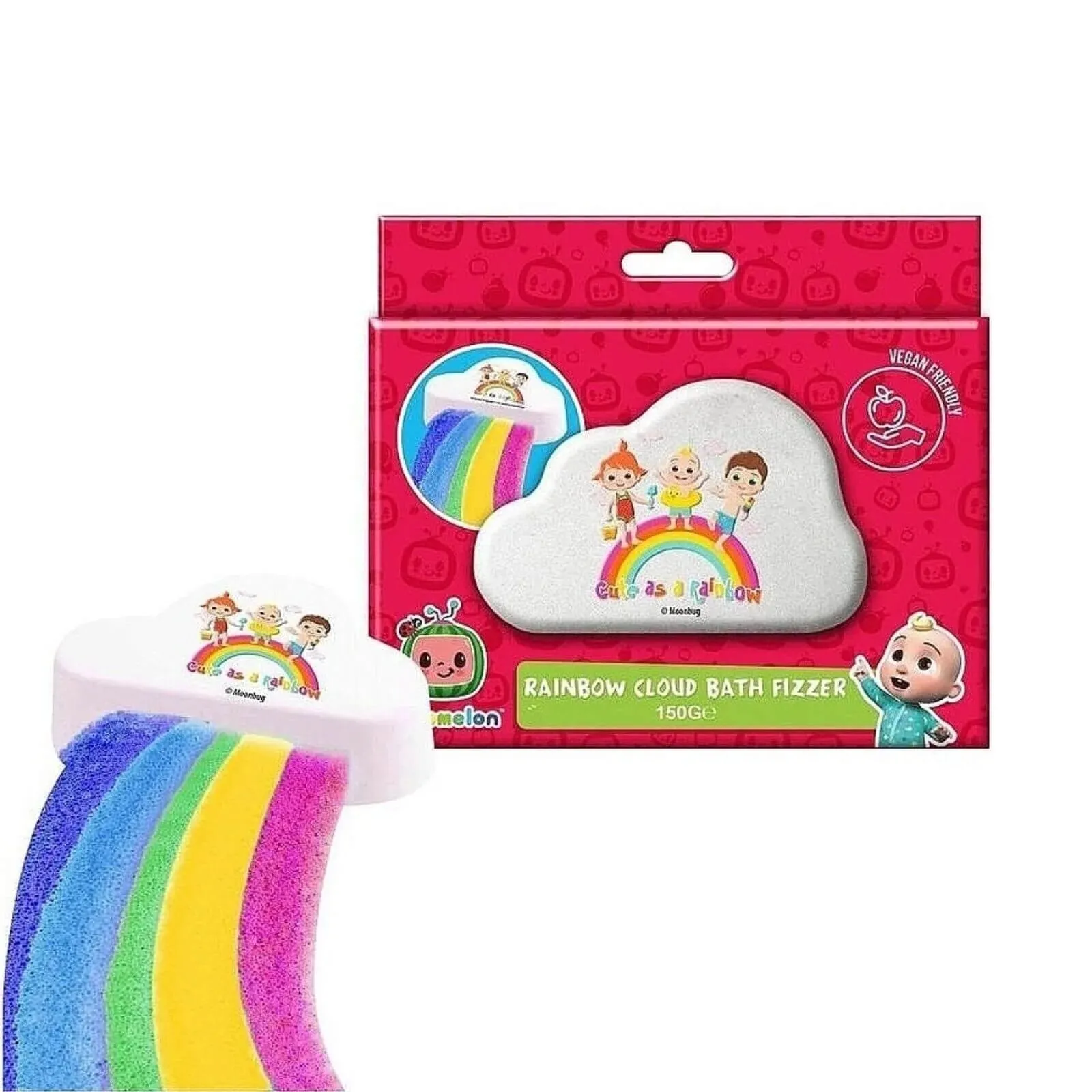 Cocomelon Rainbow Cloud Bath Fizzer 150g