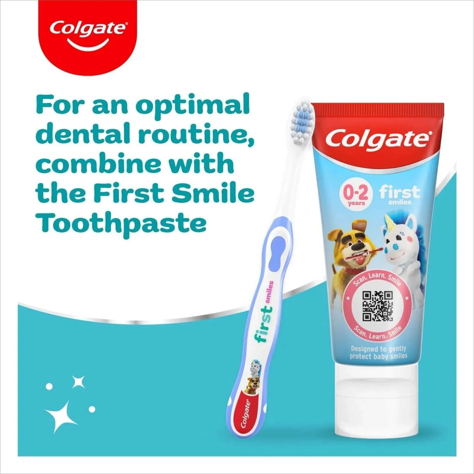 Colgate Kids Strawberry Flavour Baby Toothpaste 0-2 years 50ml