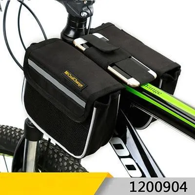 CoolChange Cycling Front Frame Bag Tube Pannier Double Pouch