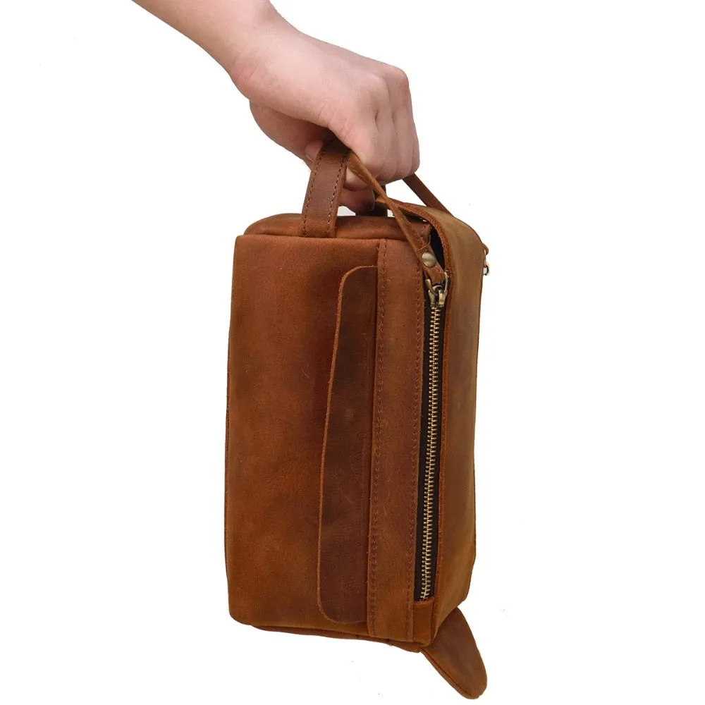 Dado Leather Dopp Kit | Handmade Leather Toiletry Bag