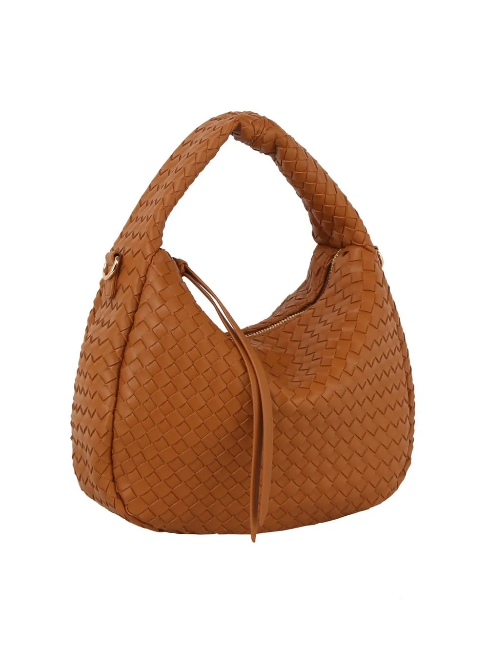 DE0758 Alison Woven Hobo Bag