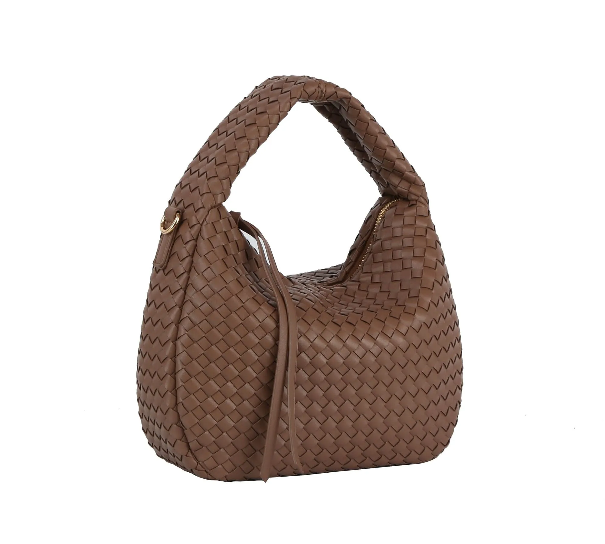 DE0758 Alison Woven Hobo Bag