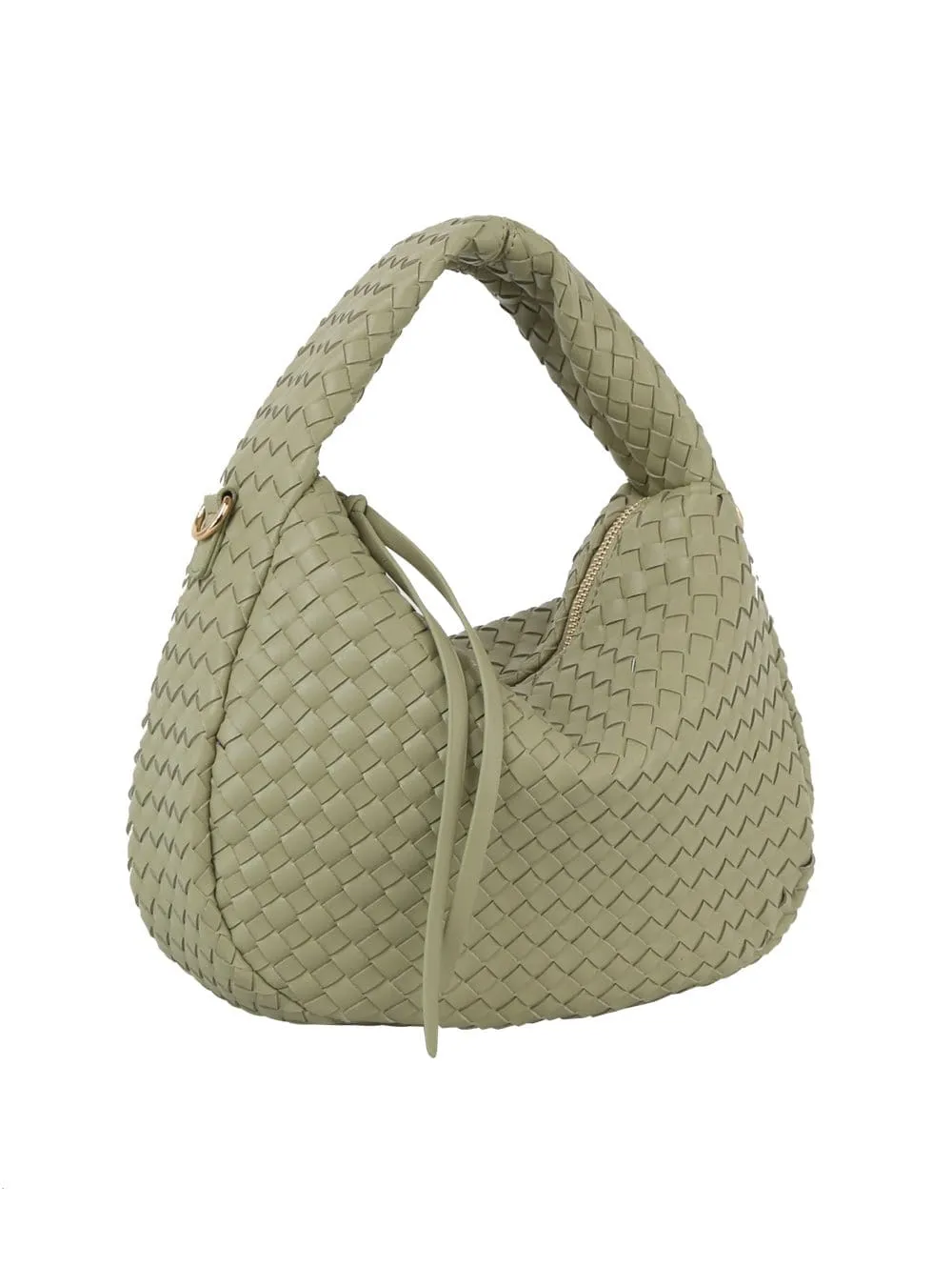 DE0758 Alison Woven Hobo Bag