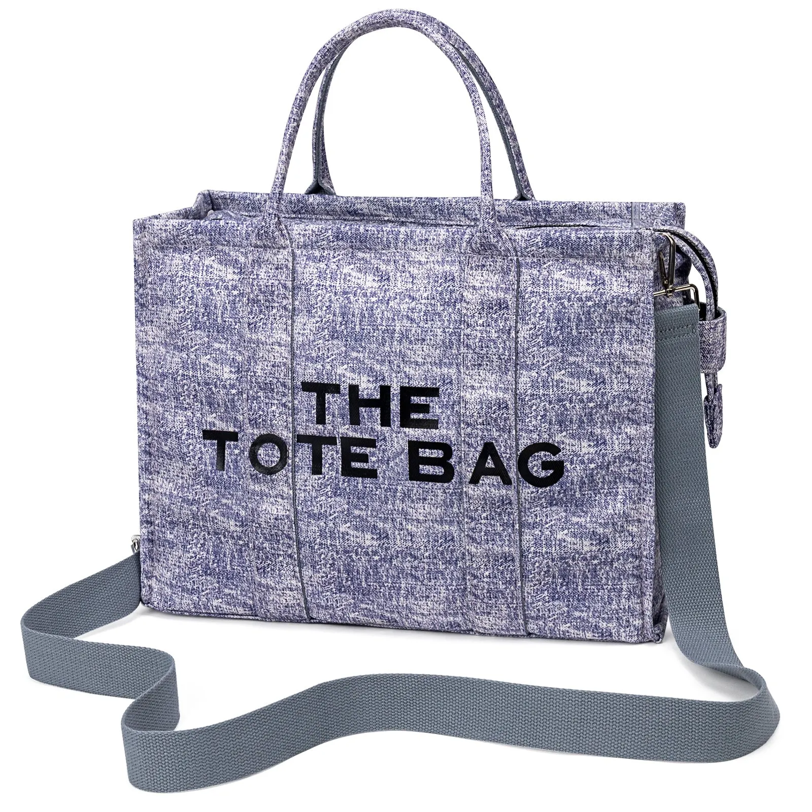 Denim Canvas Tote Bag for Women