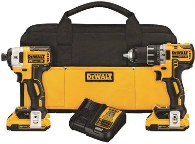 Dewalt 20 Volt Max Xr Lithium-Ion Brushless Compact Drill/Driver And Impact Driver Combo Kit