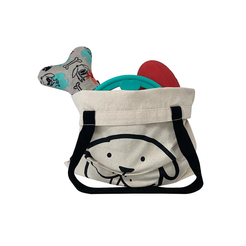 Dog Central Printed Tote