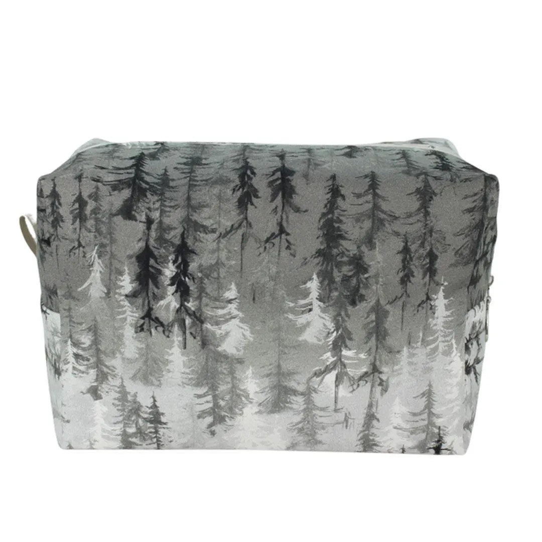 Dopp Kit - Large - Trees (Gray) by Dana Herbert