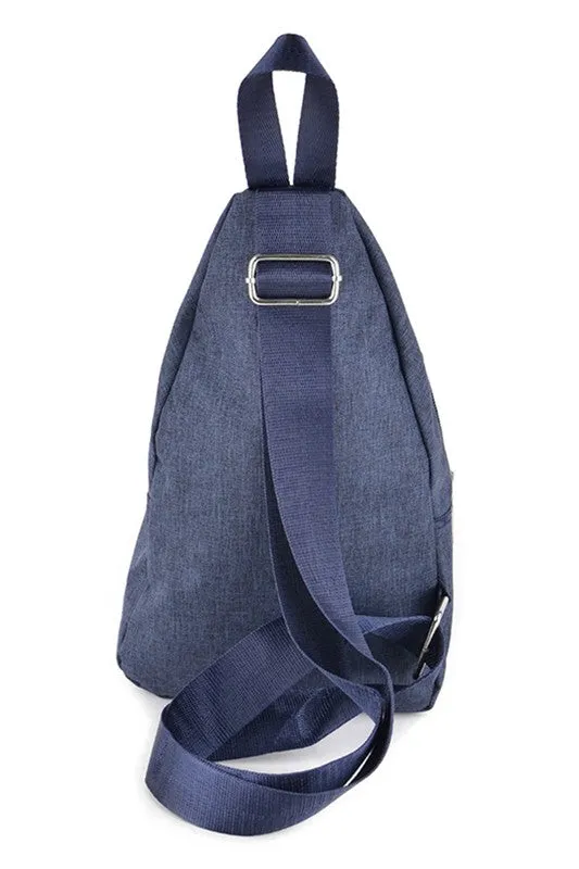 Double Zipper Crossbody Sling Bag