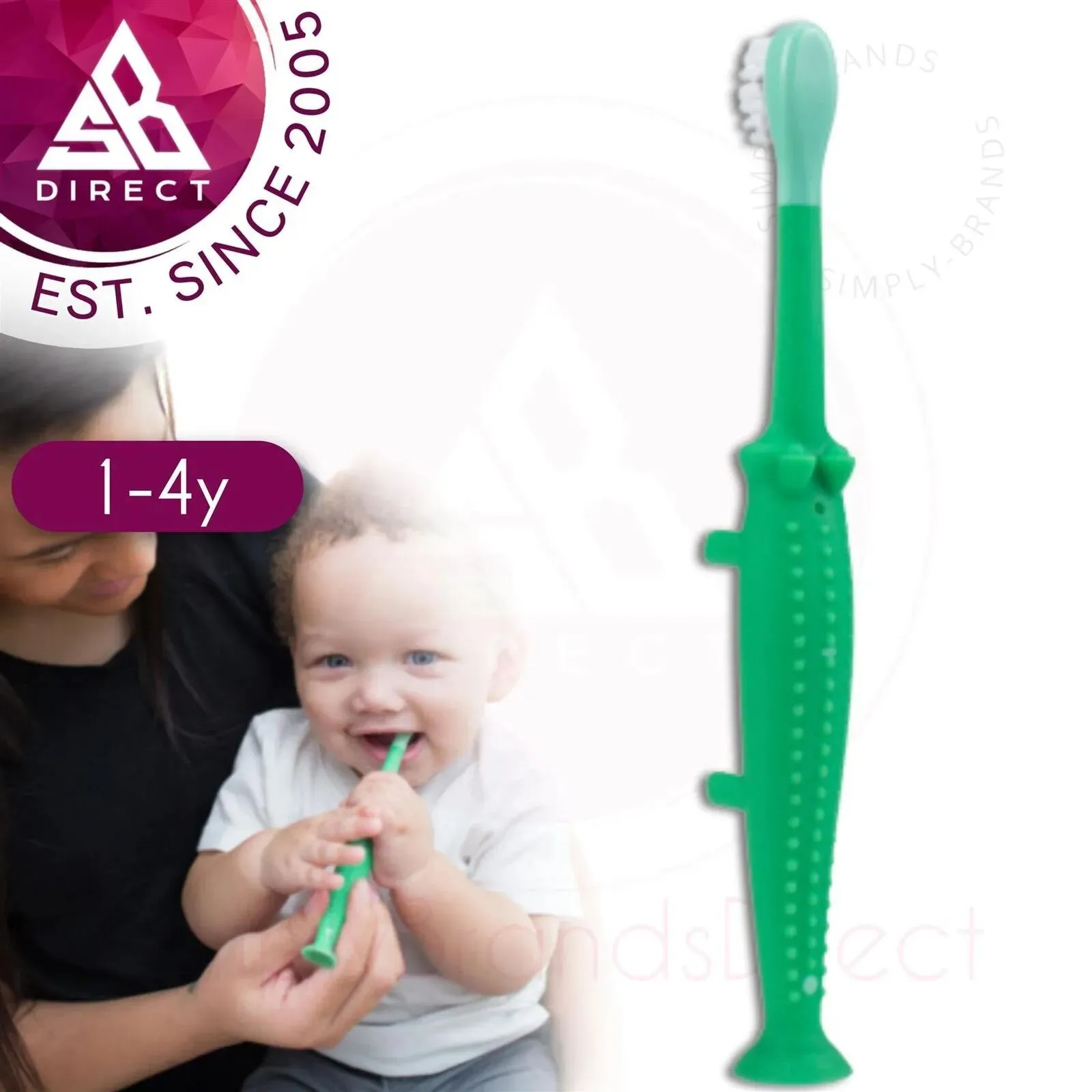 Dr. Brown's Toddler Toothbrush Crocodile 1-4 years