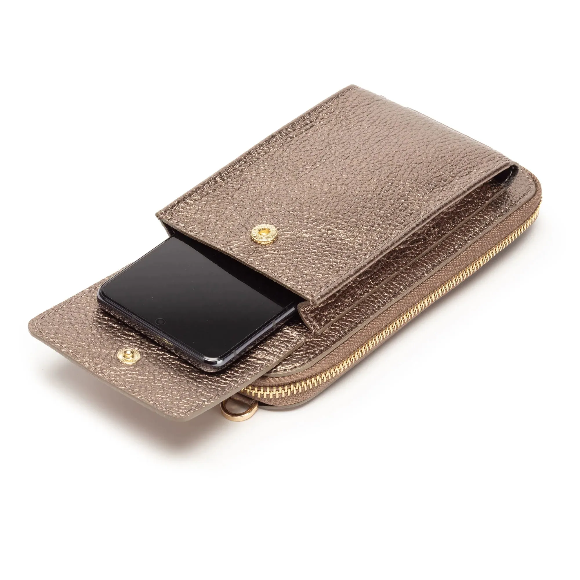 Elie Beaumont Phone Bag in Bronze