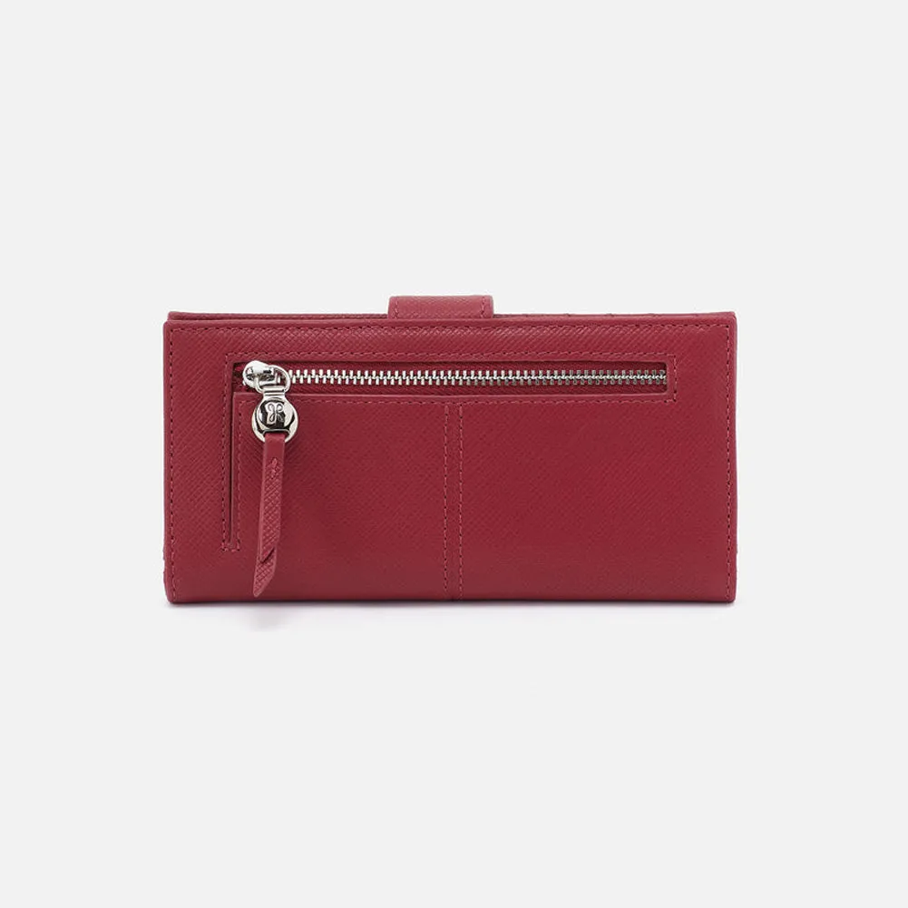 Essential Bifold Wallet in Cranberry by Hobo