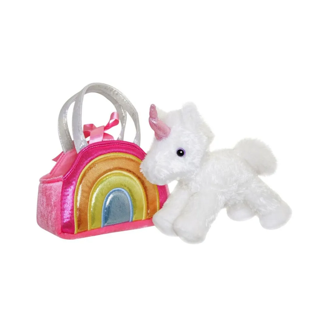 Fancy Pals - Unicorn Mythical Creature in Rainbow Bag