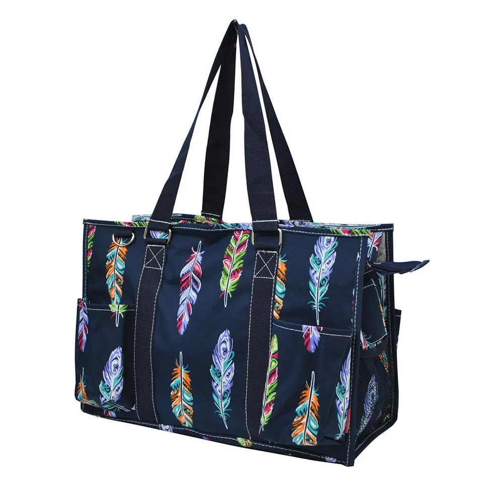 Feather NGIL Zippered Caddy Organizer Tote Bag