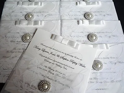 Floral Vellum Wallet Invitation