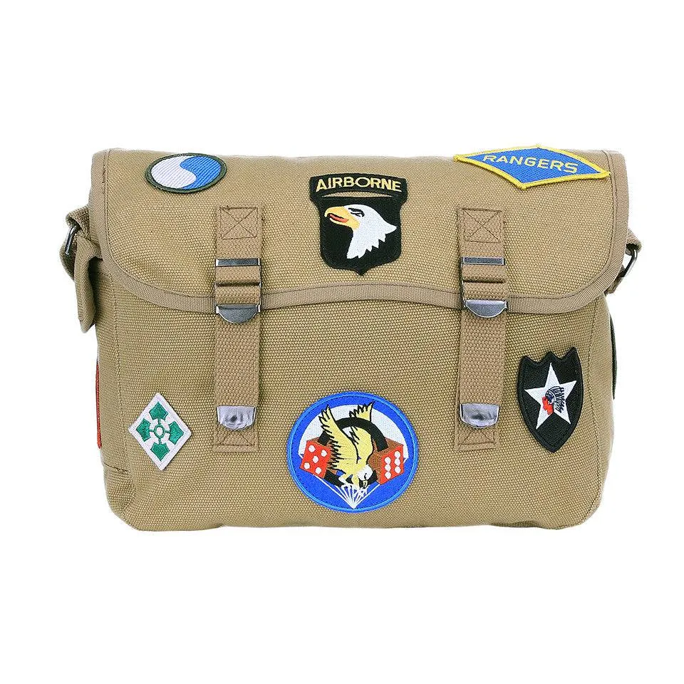 Geanta Camvas Shoulder Bag Wwii Emblems