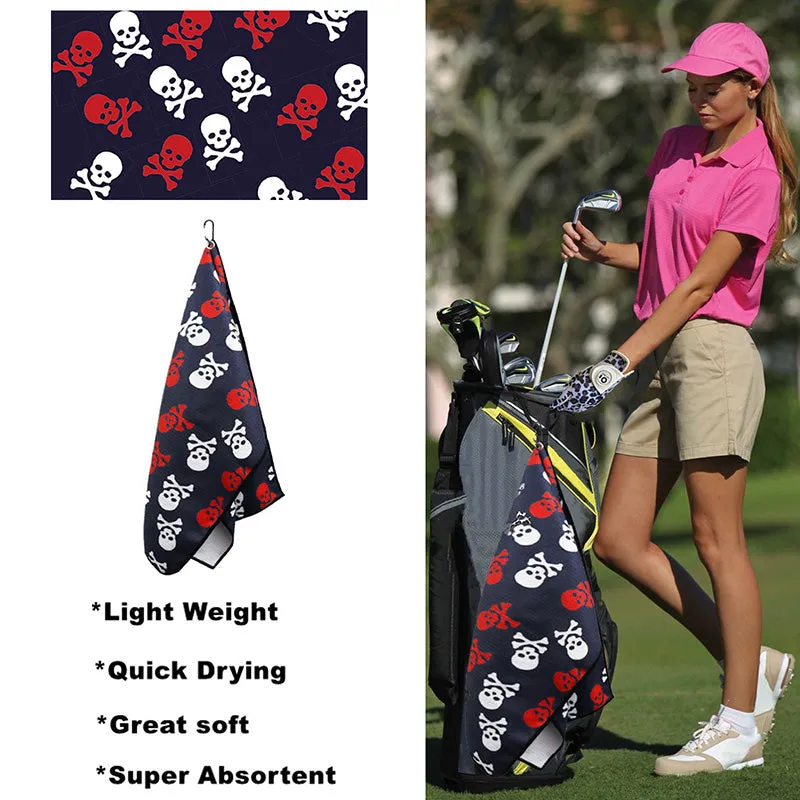 Golf Towel Printed 14X42 Inch With Grommet Clip 1 Pack Eagle