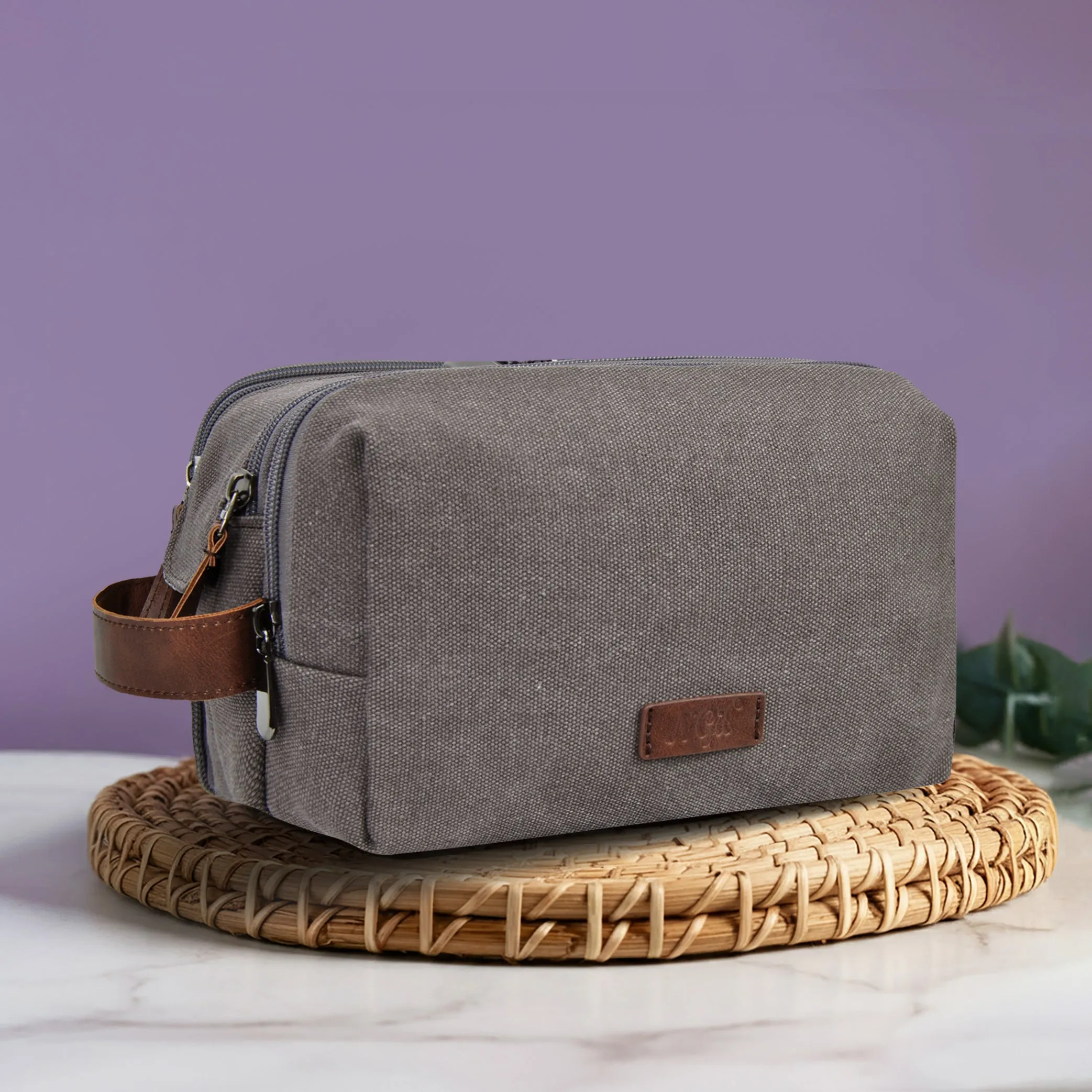 Gray NGIL Traveling Toiletry Bag