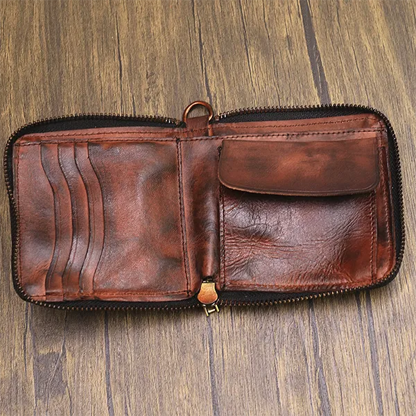 Handmade Leather Retro Small Wallets