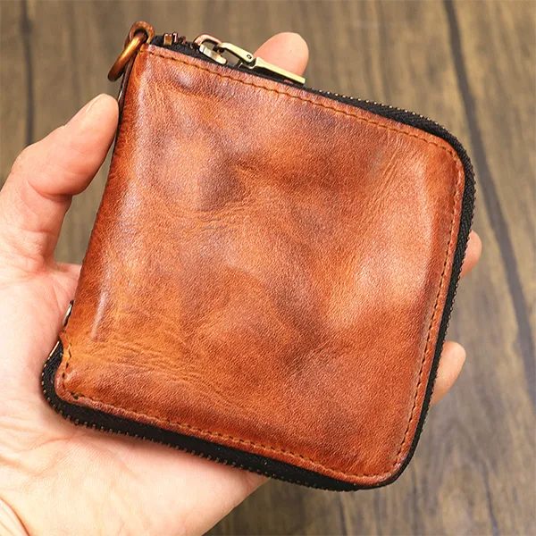 Handmade Leather Retro Small Wallets