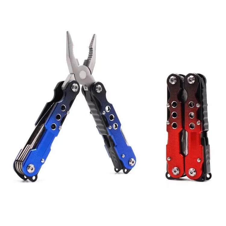 High quality aluminum handle outdoor multitool camping multifunction pliers with nylon bag