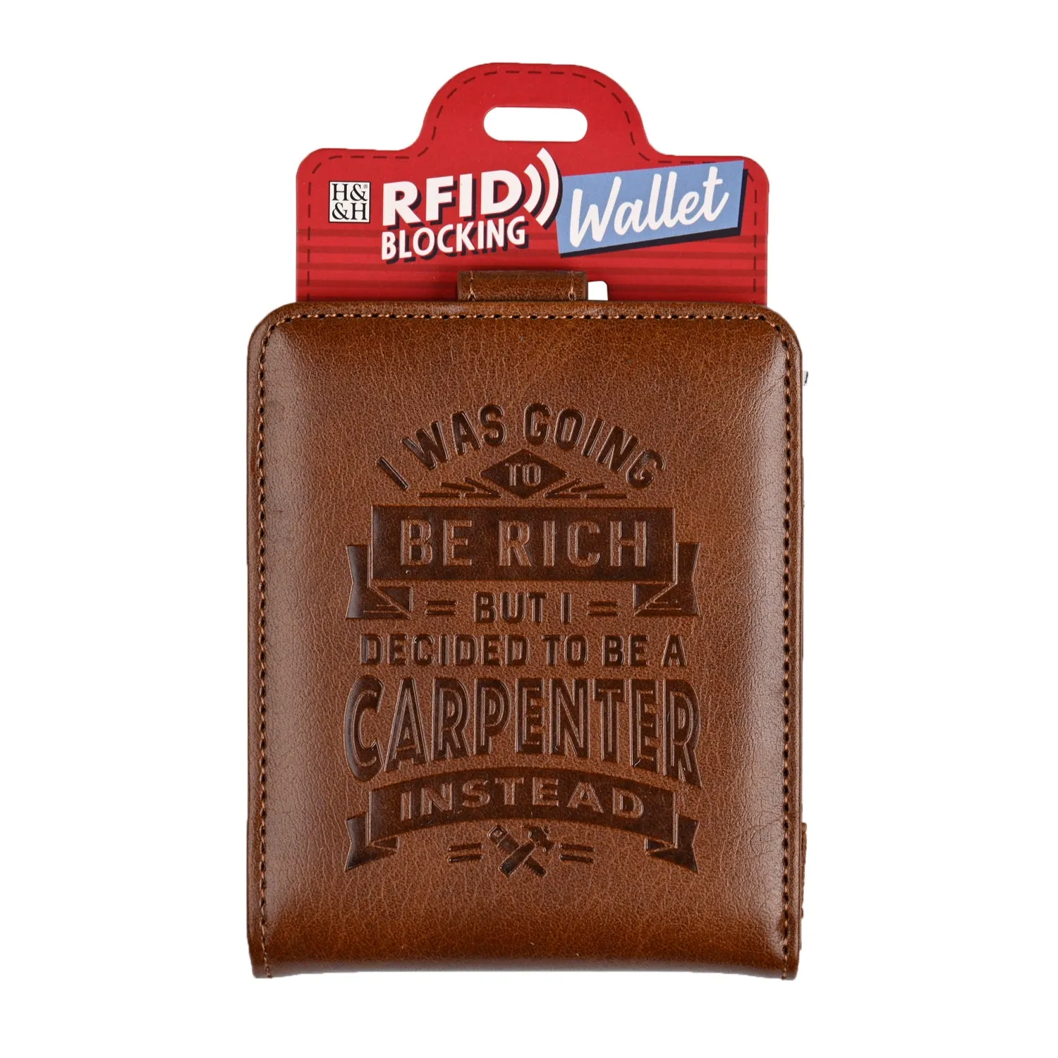 History & Heraldry Personalised RFID Wallet - Carpenter