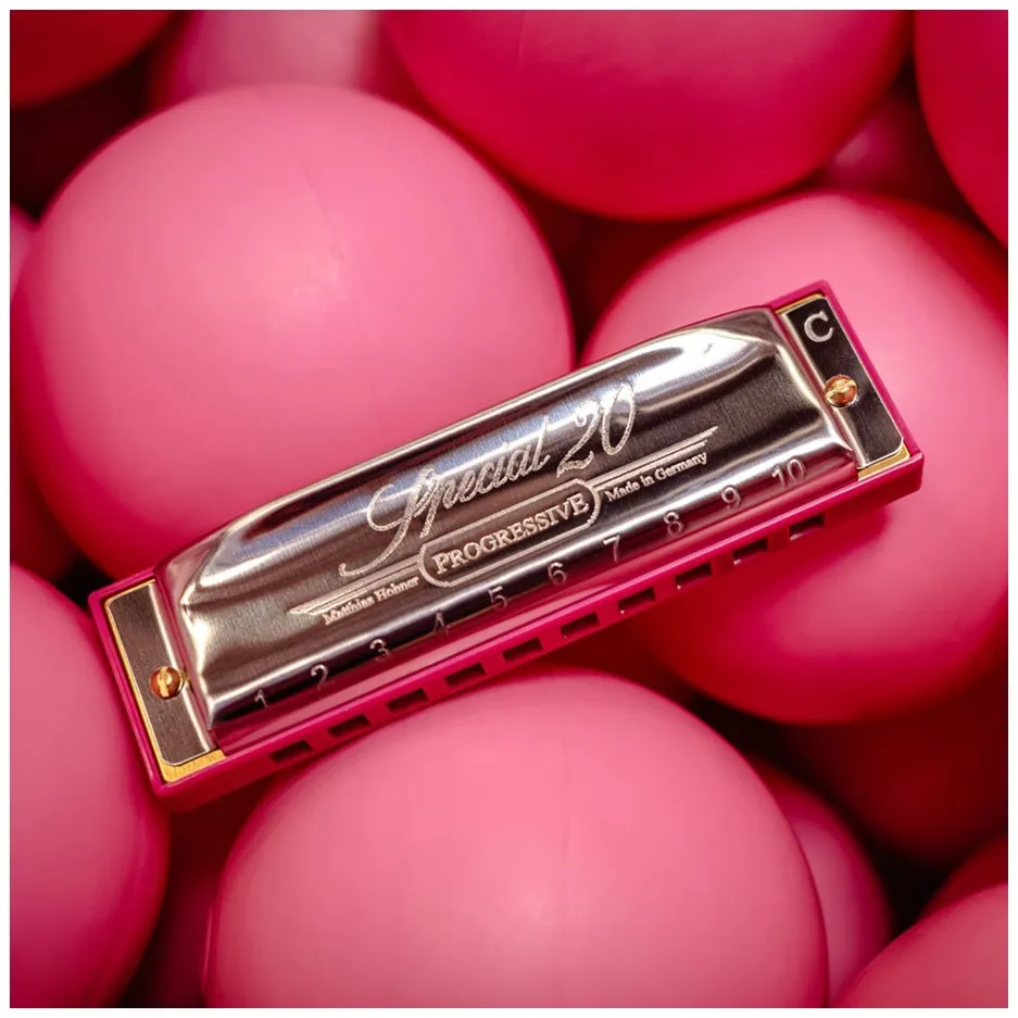 Hohner Limited Edition Pink Special 20 Harmonica, Key of C