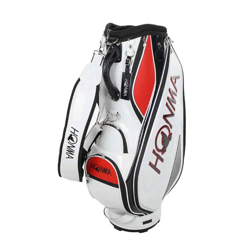 HONMA 9" Gear Sports Cart Bag (White/Red)