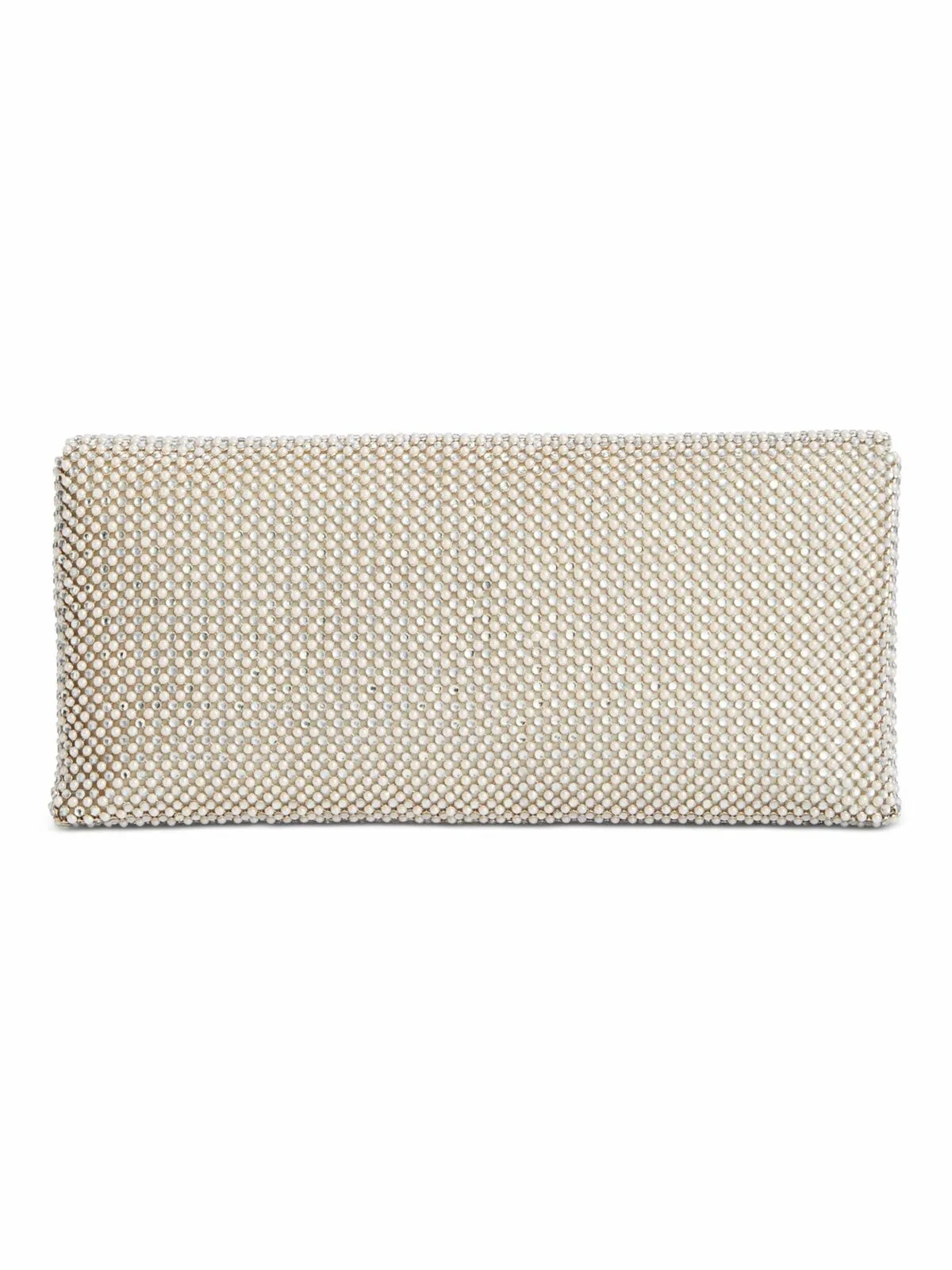 INC sliver Beaded Clutch Handbag Purse