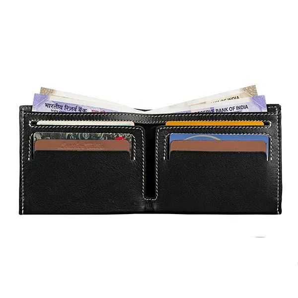 Kevin I | Leather Wallet For Men | 100% Genuine Leather | Lifetime Warranty | Colour: Black & Brown