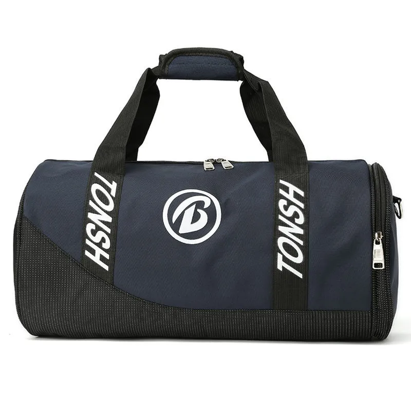 Large-Capacity Cylinder Shape Portable Fitness Bag