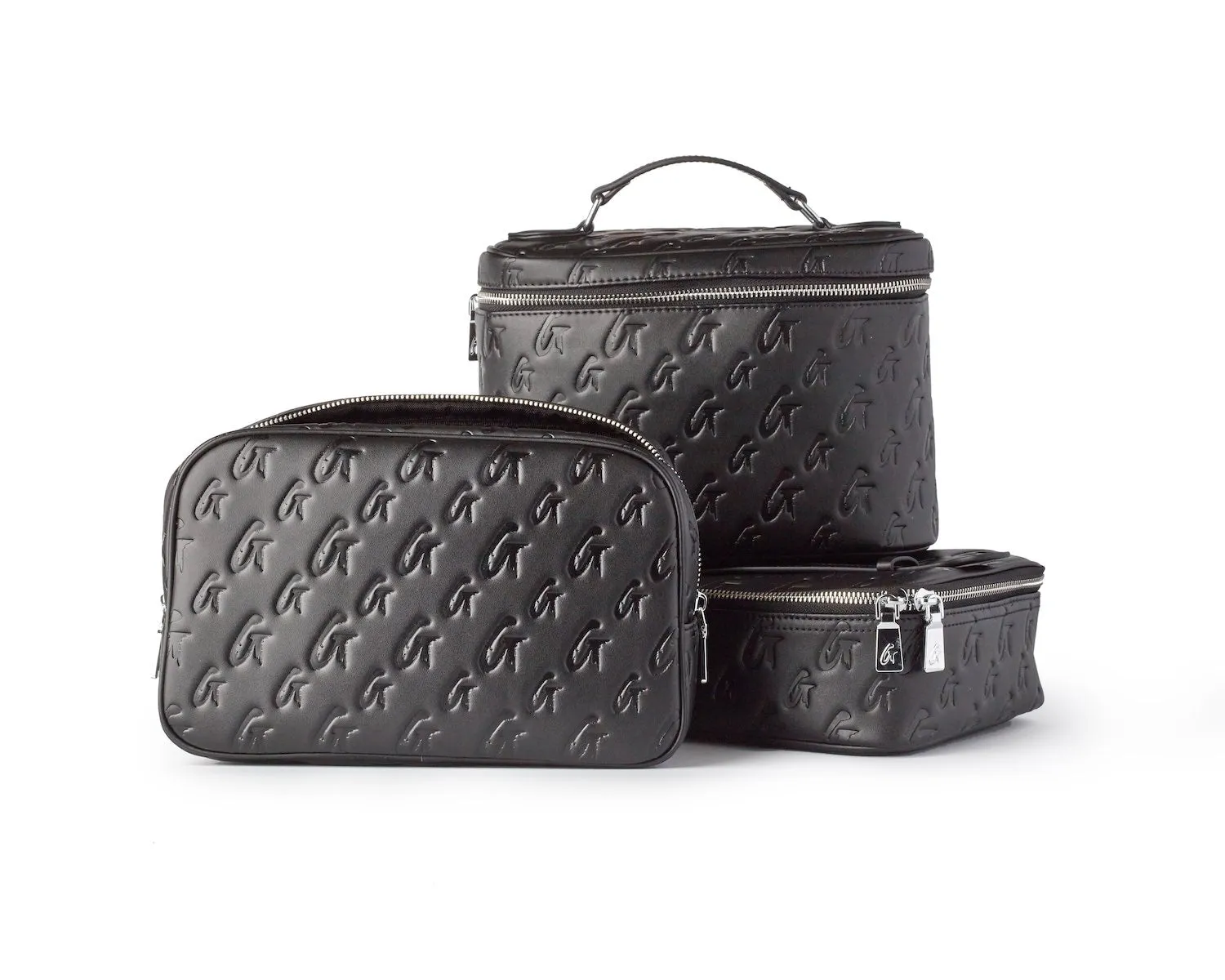 LARGE MONOGRAM TOILETRY BAG - BLACK BLACK