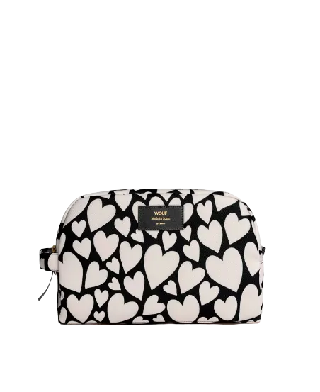 Large Toiletry Bag - Black Love