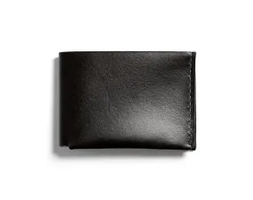 Leather bifold wallet: BECH (black)