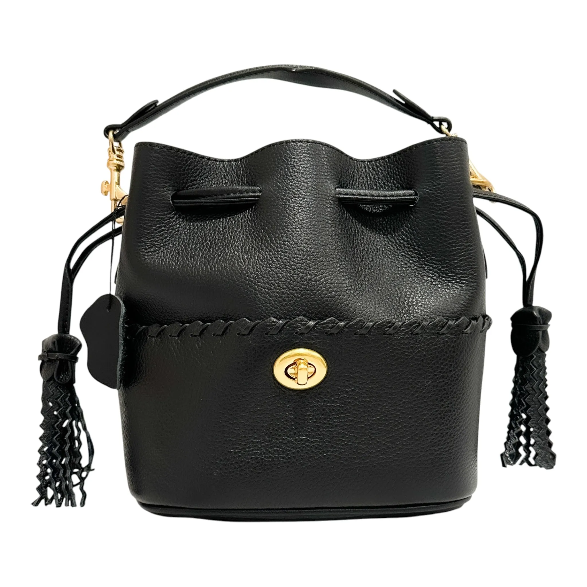 LEATHER BUCKET BAG (FINAL SALE)