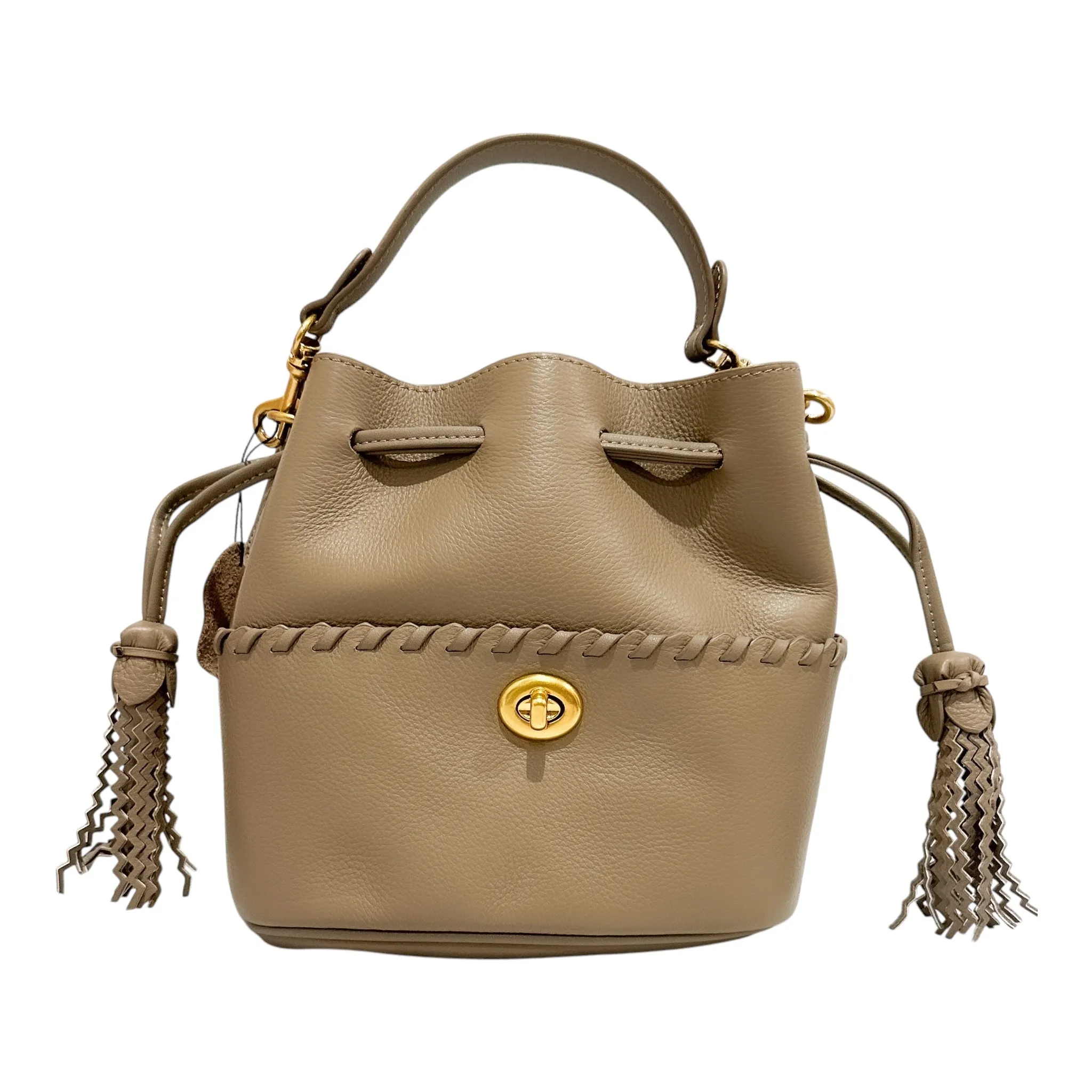 LEATHER BUCKET BAG (FINAL SALE)