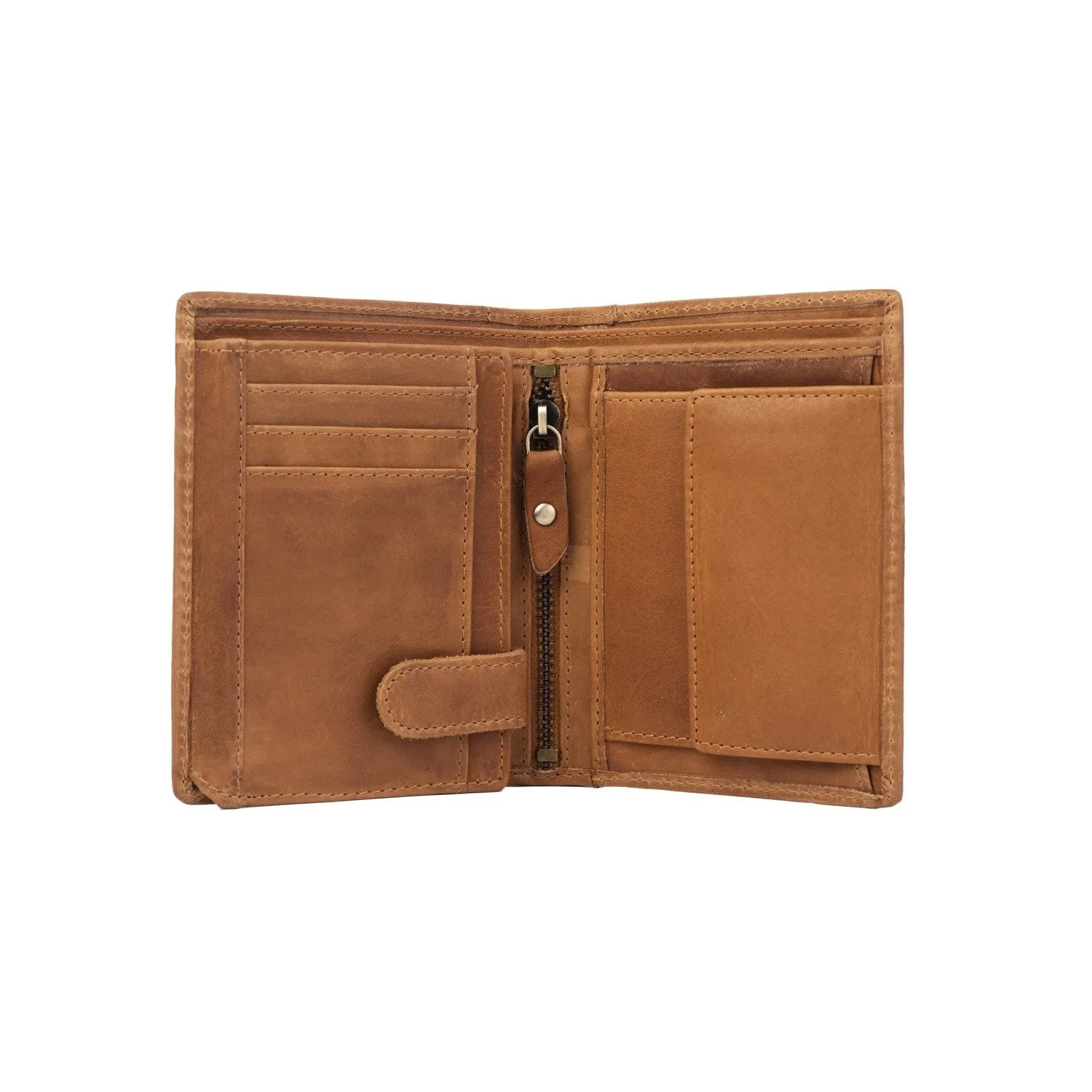 Leather Wallet Cognac Ethel