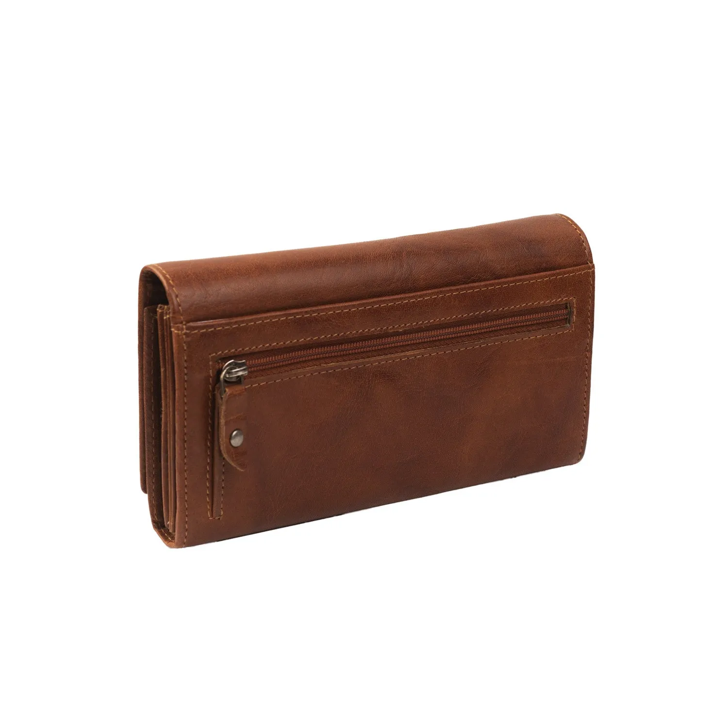 Leather Wallet Cognac Hampton