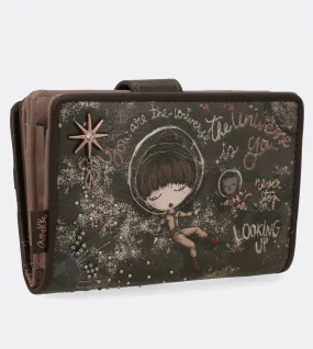 Lovely universe wallet with a printed design