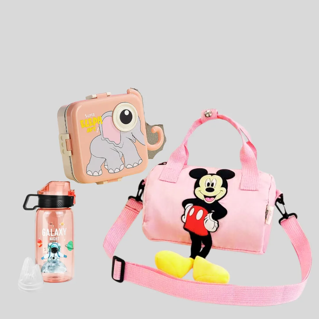 Magical Mickey Bag Combo: Adorable Bottle & Stainless Lunch Box