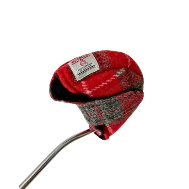 Mallet Golf Putter Cover with Magnet Closure in Harris Tweed®