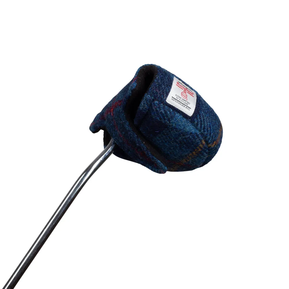 Mallet Golf Putter Cover with Magnet Closure in Harris Tweed®