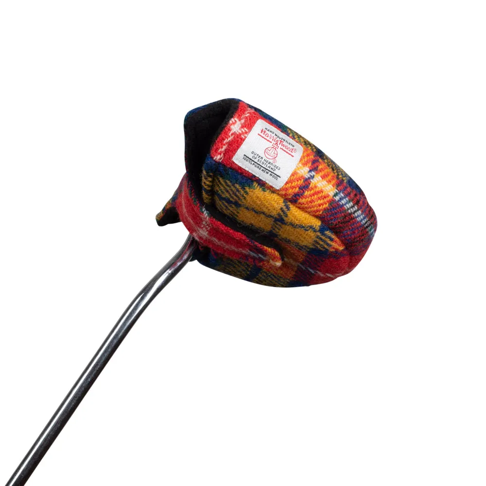 Mallet Golf Putter Cover with Magnet Closure in Harris Tweed®