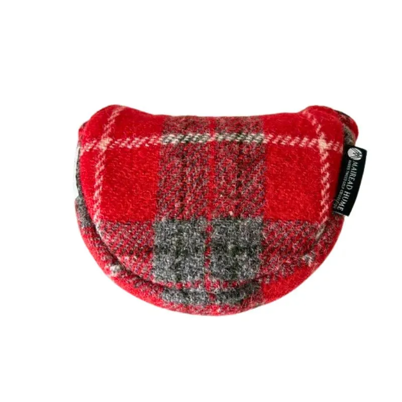 Mallet Golf Putter Cover with Magnet Closure in Harris Tweed®