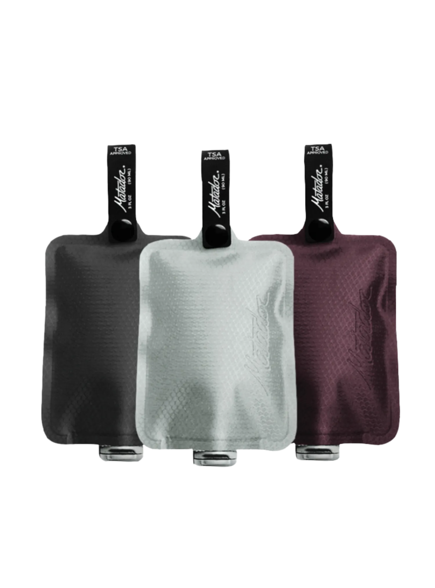 Matador FlatPak Toiletry Bottle 3-Pack (Warm Multi-Color)