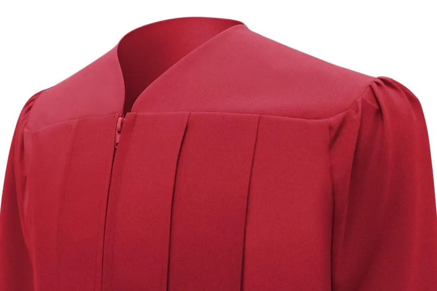 Matte Red Bachelors Cap & Gown - College & University