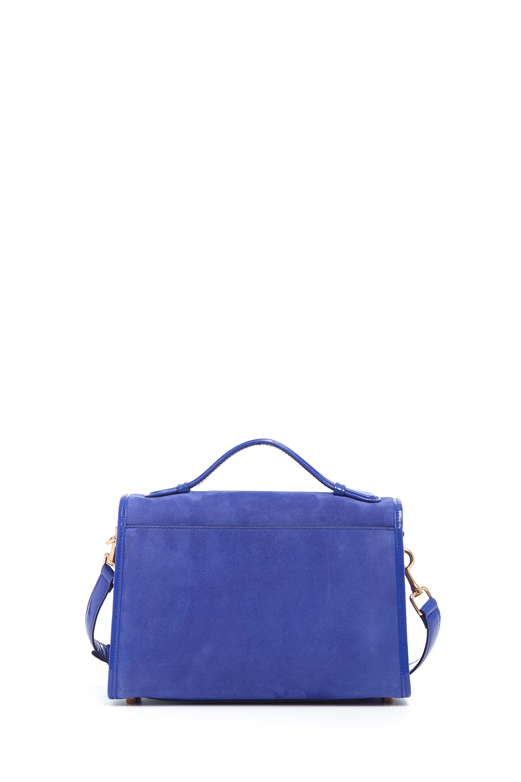 Medium Leonora Bag in Cobalt Suede