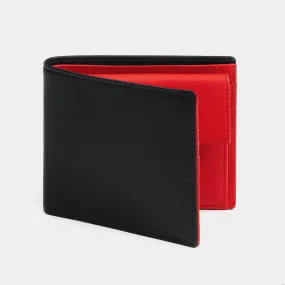 Men's Leather Wallet Essence in Black and Red, Limited Edition